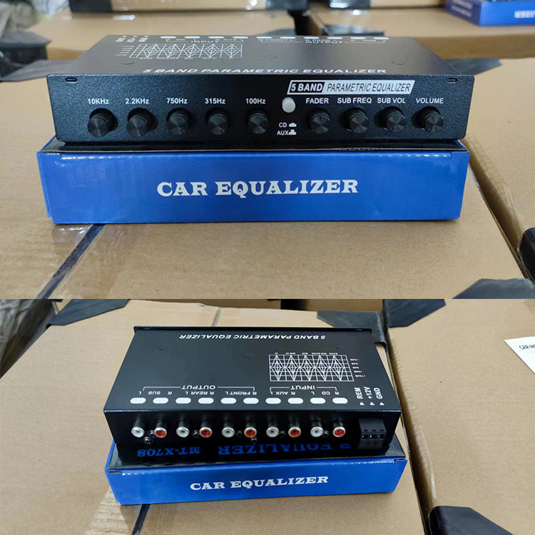 Car Equalizer 7-segment Equalizer Audio EQ Tuned Divider Amplifier Power Amplifier