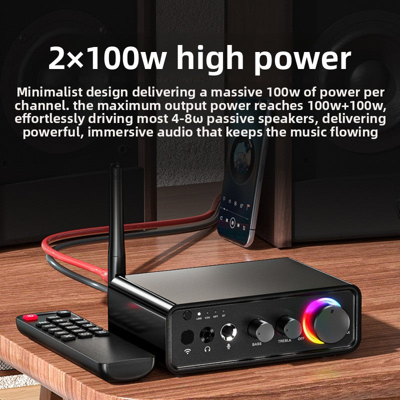 Digital Power Amplifier Speaker Power Amplifier200WGrade Bluetooth5.3Dual Channel