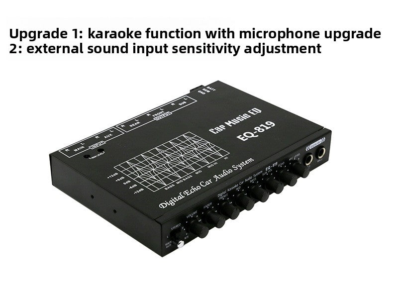Car Equalizer 7-segment Equalizer Audio EQ Tuned Divider Amplifier Power Amplifier