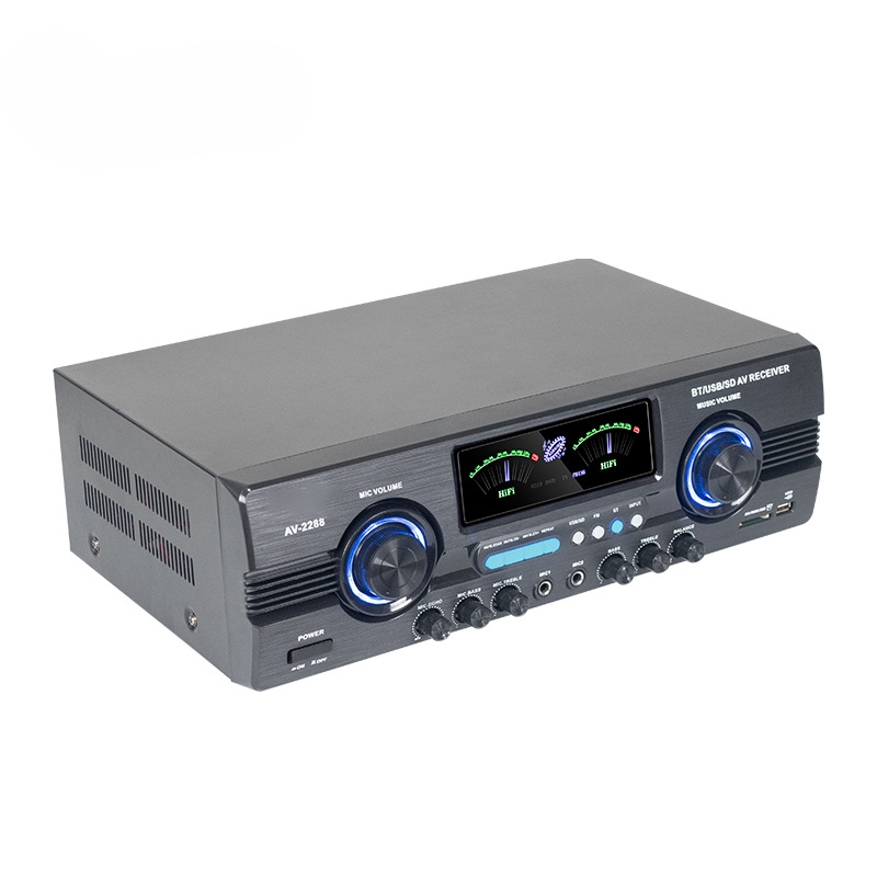 功放机家用蓝牙专业分区定阻定压公迷你5.0K歌